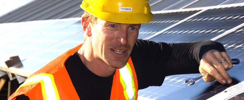 Solar worker: Thomas