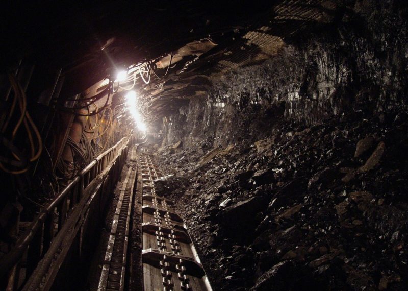 Interior of a coal mine.