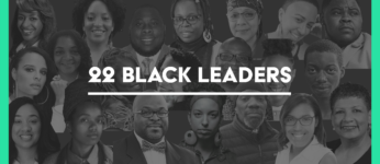a collage of black climate leaders
