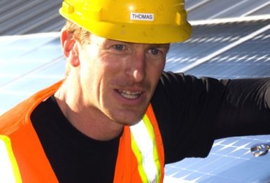 Solar worker: Thomas
