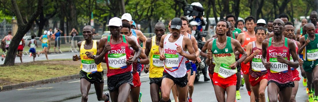 Eliud Kipchoge won gold in the men’s marathon at the 2016 Summer Olympics