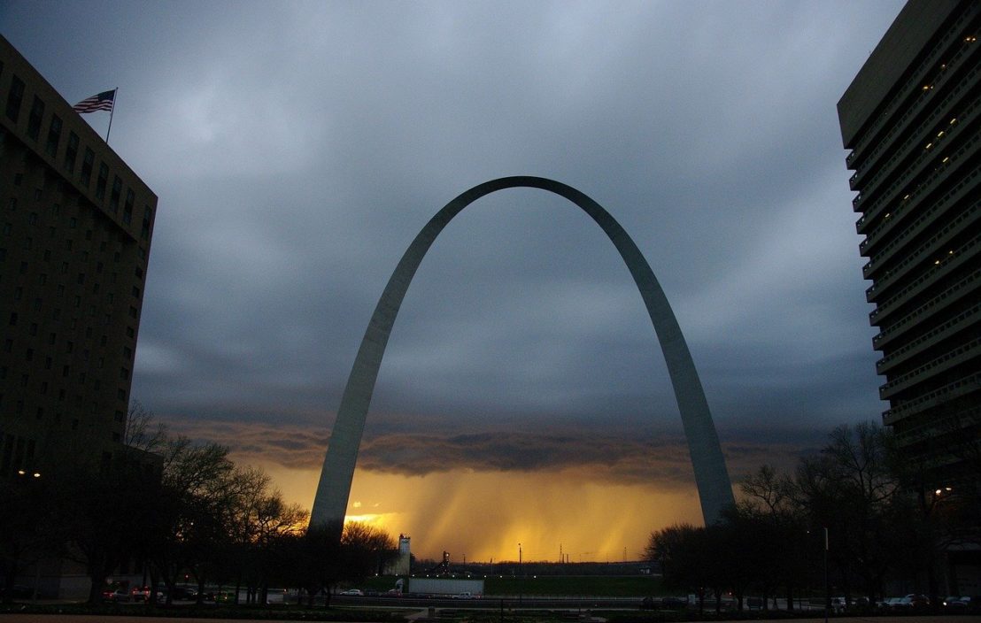 The Gateway Arch, St Louis, Missouri.