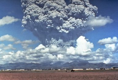 Mount Pinatubo erupts. Source: U.S. Geological Survey