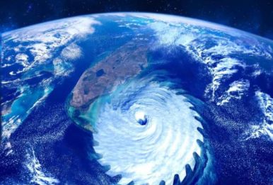 hurricane view from space