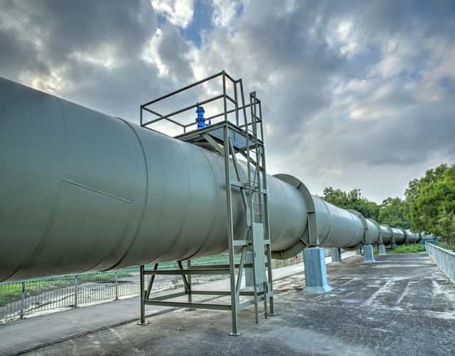 big pipeline closeup image