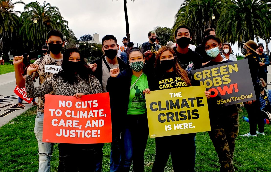 Bay Area protesters at a climate rally. Courtesy: Asian Pacific Environmental Network