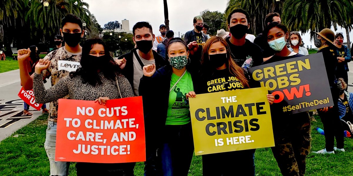 Bay Area protesters at a climate rally. Courtesy: Asian Pacific Environmental Network