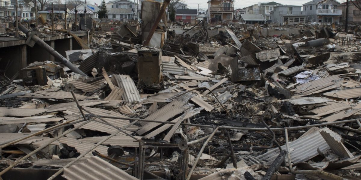 Destruction in Breezy Point, N.Y. following Hurricane Sandy, 2012. Source: FEMA