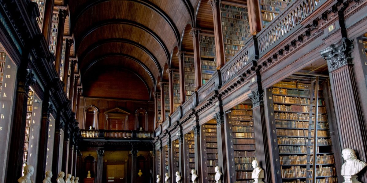 Trinity College Library, Dublin. Source: Pixabay