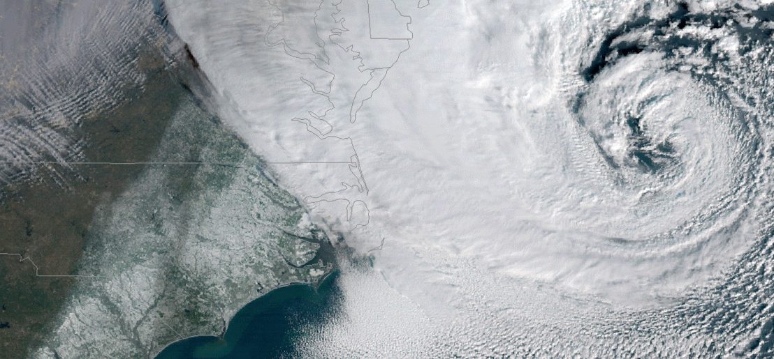 The “bomb cyclone” that hit the Northeast this week. Source: NOAA