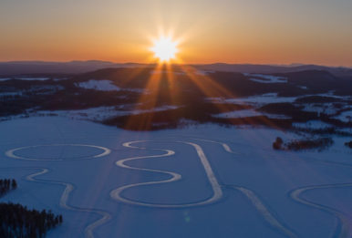 Frozen lake near Jokkmokk, Sweden. Source: Environmental Justice Foundation