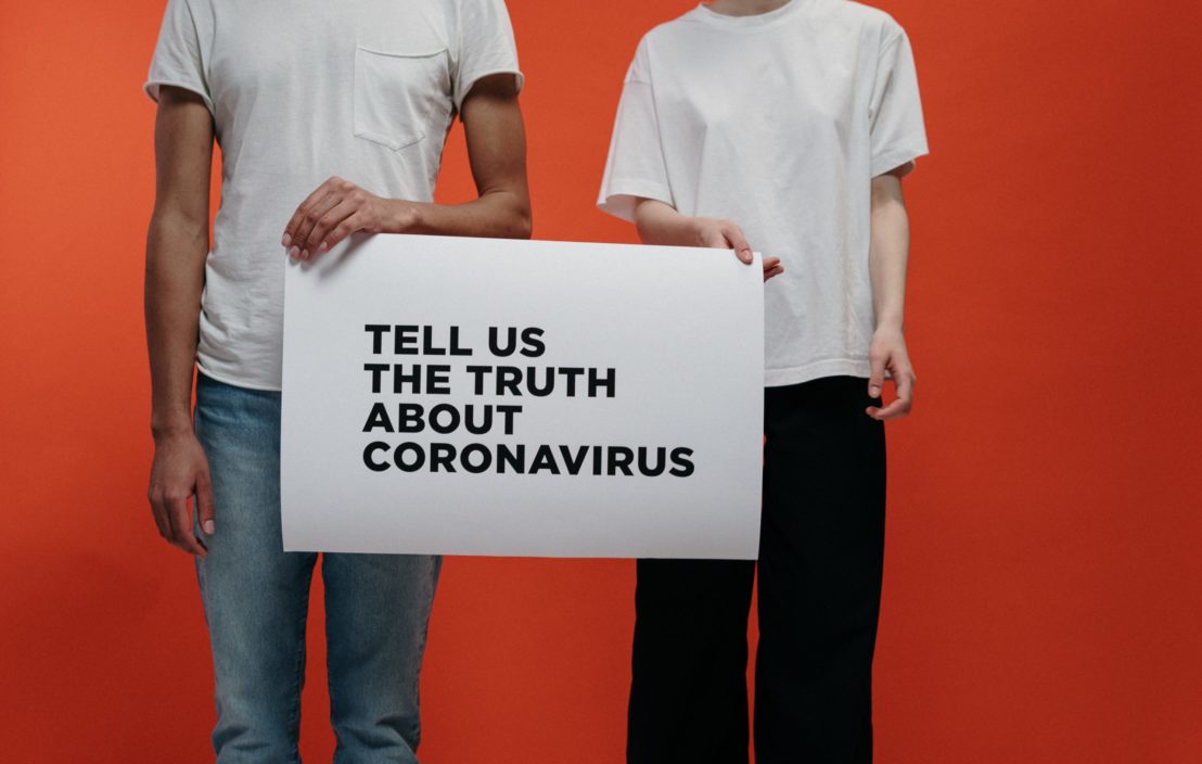 During a crisis, such as the coronavirus, disinformation can take hold. Source: Pexels