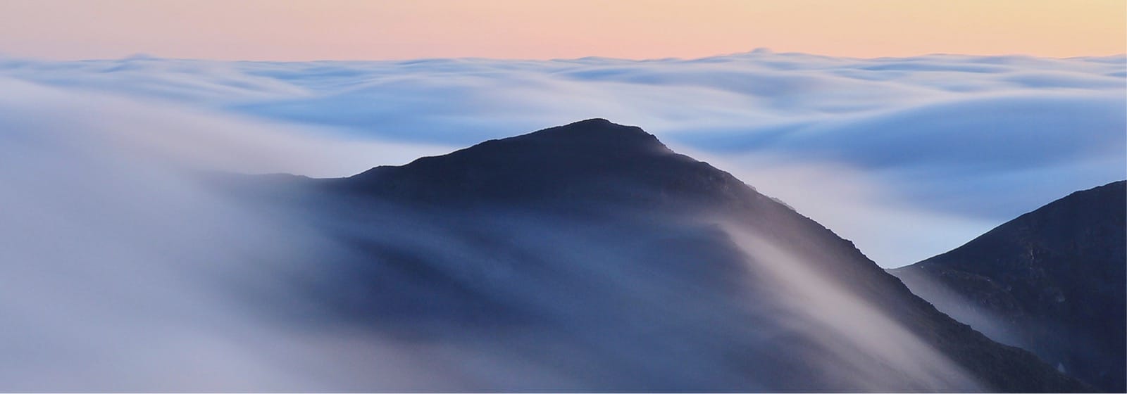 majestic mountains with mist